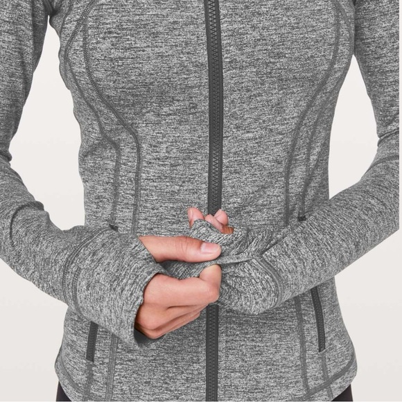 Lululemon Heathered black gray define zip up jacket - Picture 7 of 8